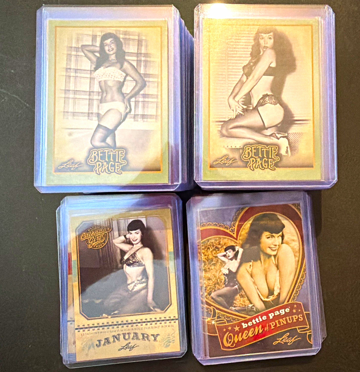 2014 Leaf Bettie Page Collection – COMPLETE 100-Card Set – Base + Inserts – All