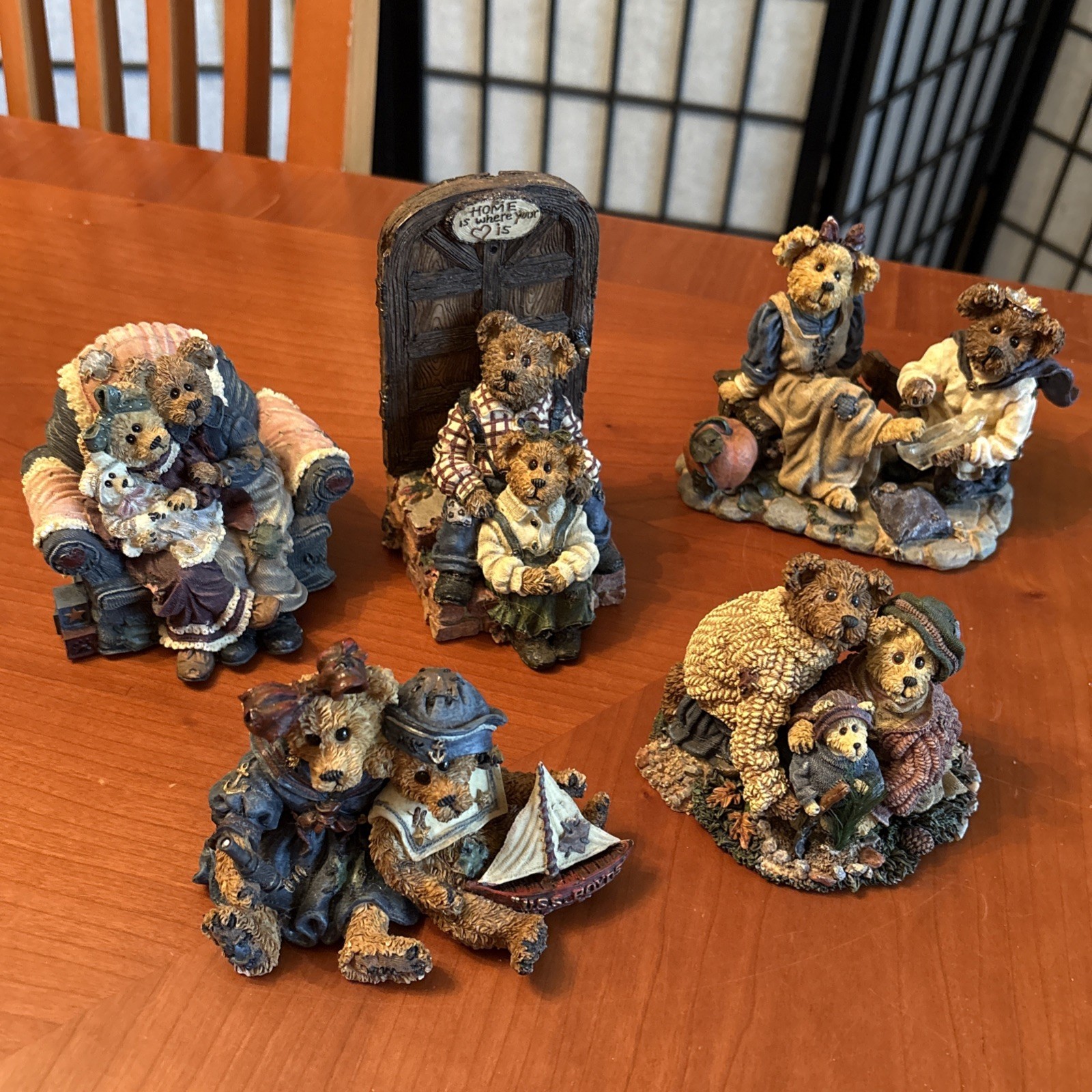 Boyds Bears & Friends - Bear Couples - The Bearstone Collection Lot - 5 Figures