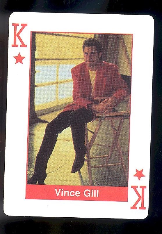 Vince Gill 1992 Hoyle America Loves Country Music Celebrity Playing Card