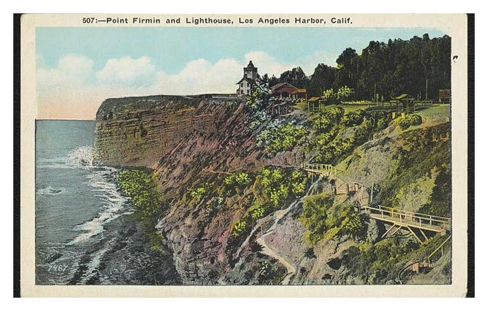 Los Angeles California Point Fermin Lighthouse Standard Postcard