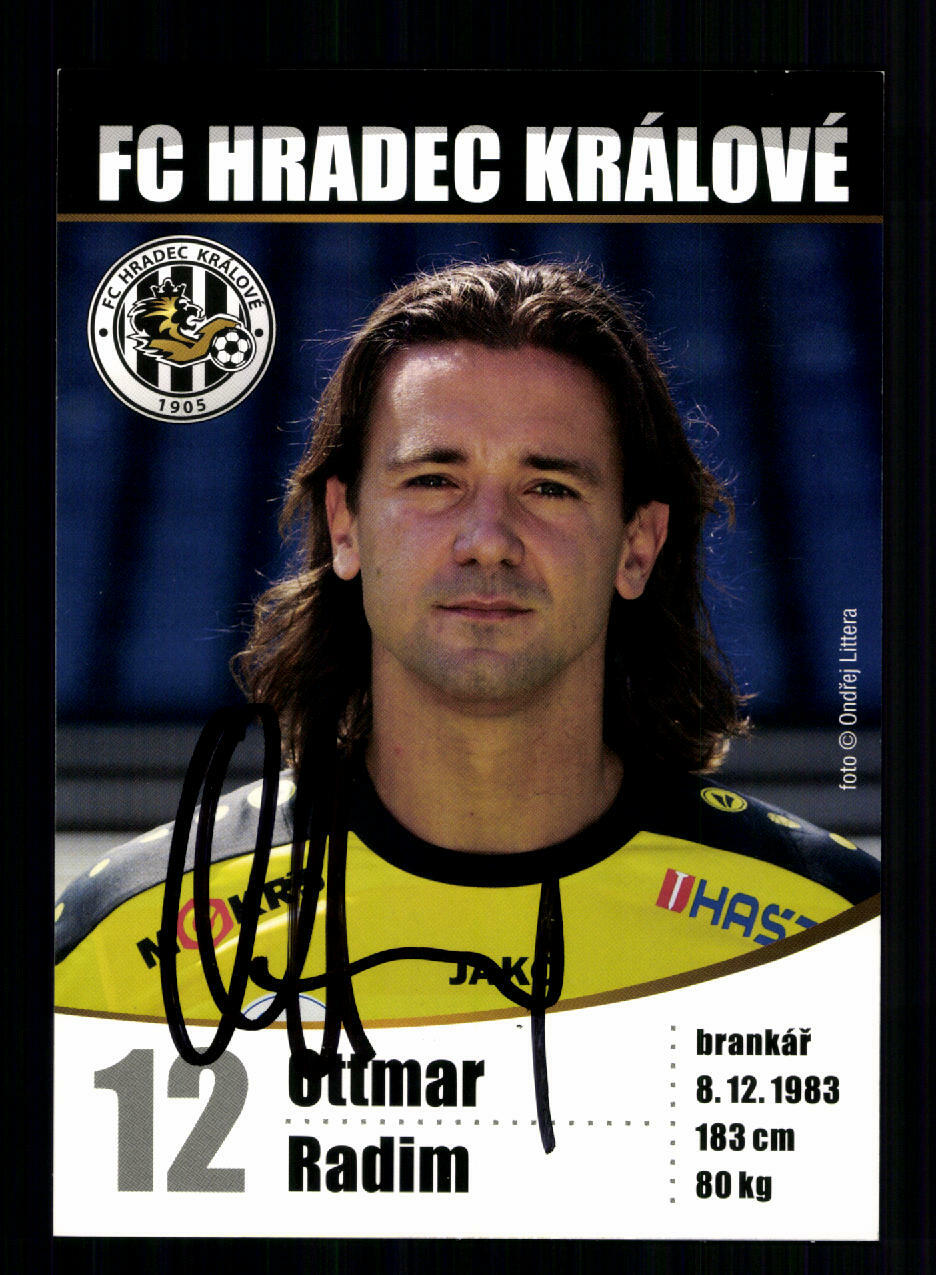 Ottmar Radim Autograph Card FC Hradec Kralove 2014-15 Original Signed Ottmar Radim Autograph Card FC Hradec Kralove 2014-15 Original Signed