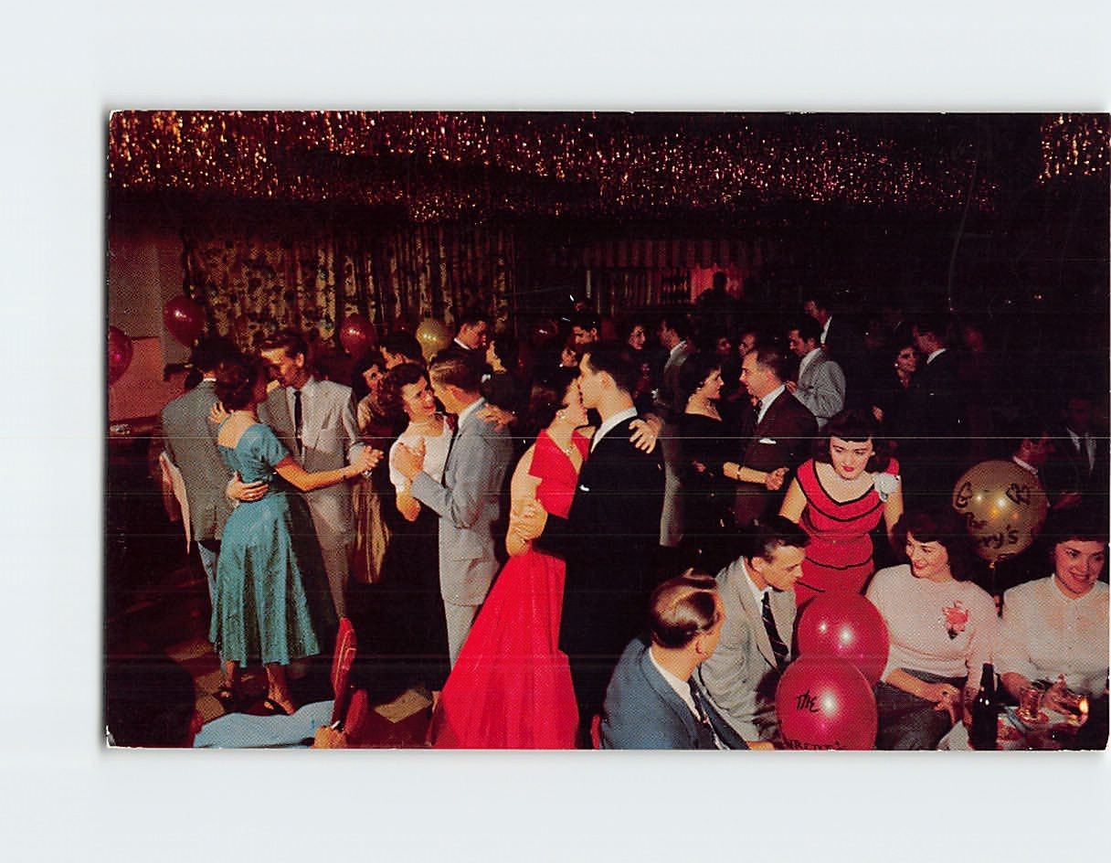 Postcard Dancing to the Rhythm Pocono Gardens Lodge Cresco Pennsylvania USA