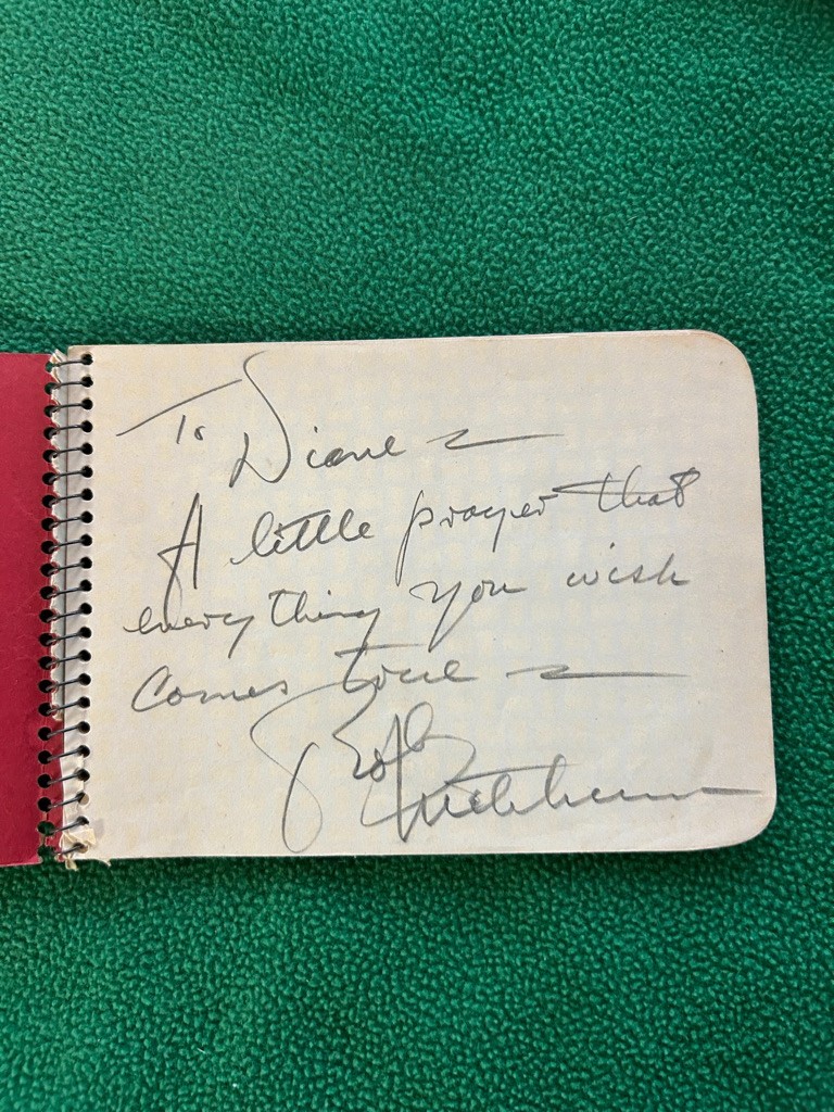 Robert Mitchum Robert Ryan Lizabeth Scott Dick Lane Autographs Signed THE RACKET