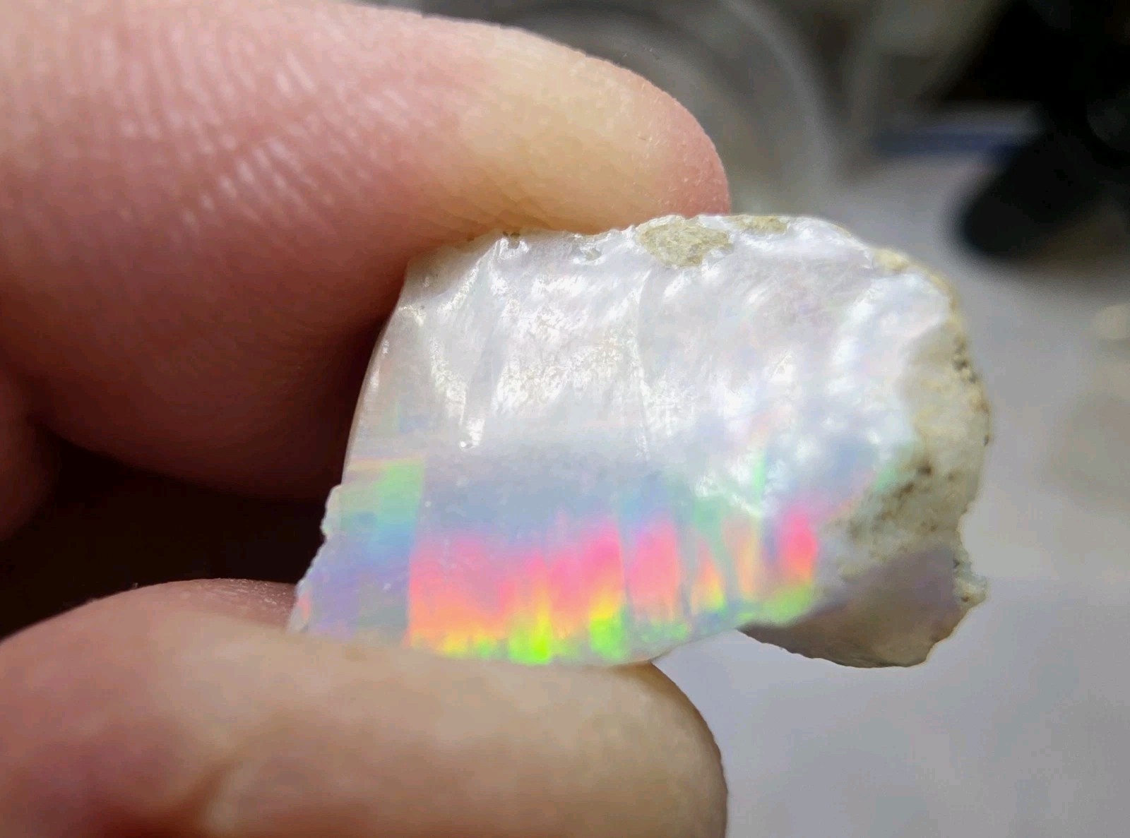 ethiopian opal rough 7.6 cts Stunner with Fire All Over See Video ethiopian opal rough 7.6 cts Stunner with Fire All Over See Video