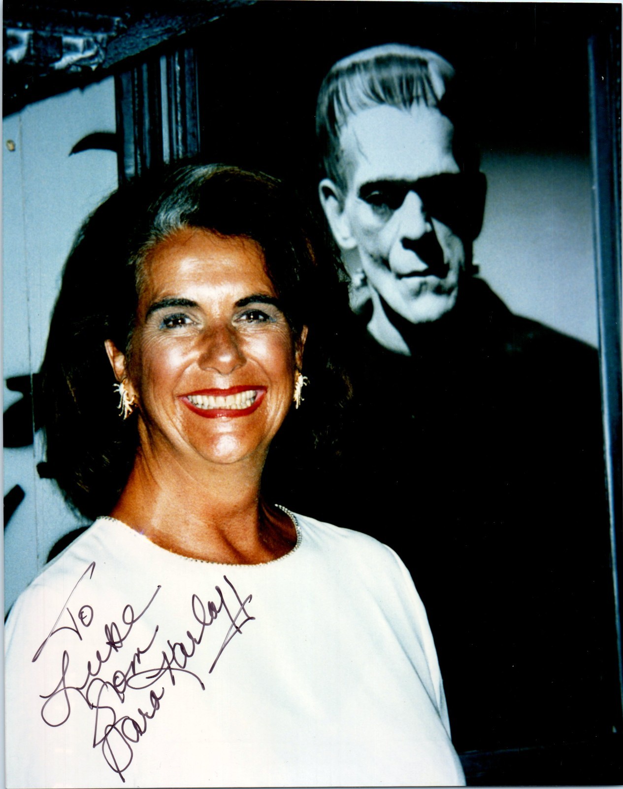 Sara Karloff Actor Daughter of Boris Karloff Autograph Signed Photograph Photo