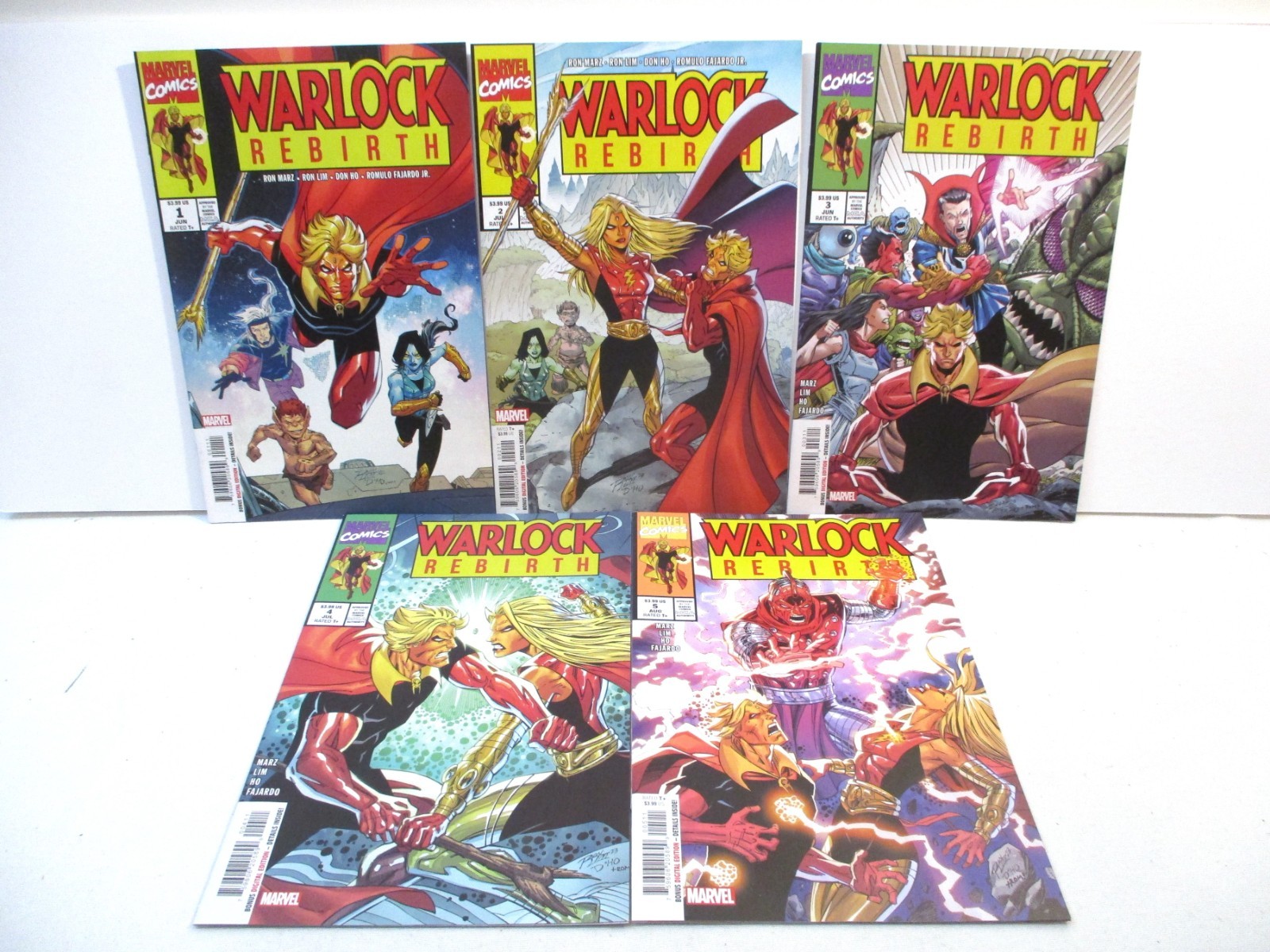Warlock Rebirth #1-5 Ron Marz & Ron Lim - Marvel Comics 2023