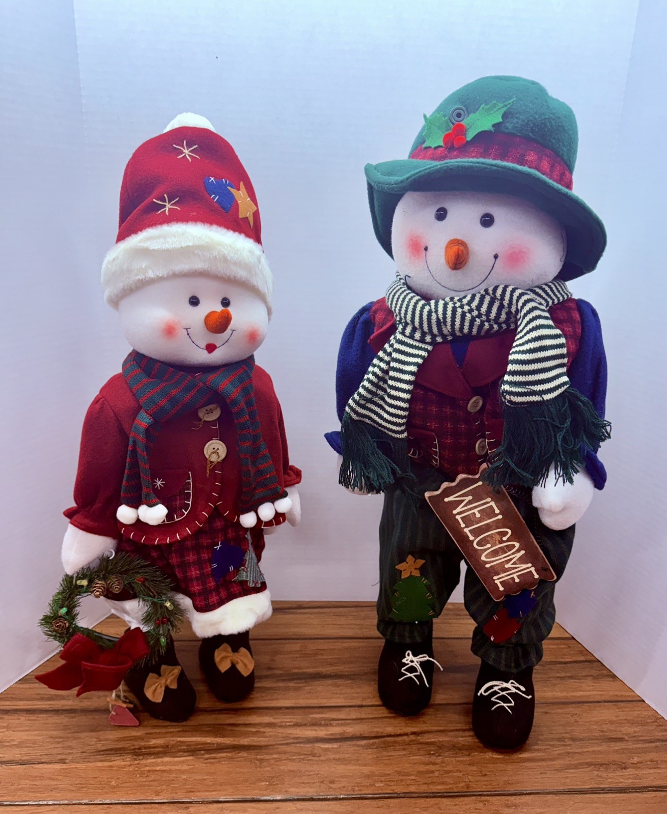 Avon Tina The Lighted Snowlady Tommy The Talking Snowman Christmas Decor New