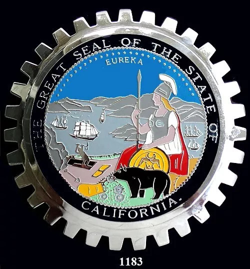 CAR GRILLE EMBLEM BADGES - CALIFORNIA(SEAL)