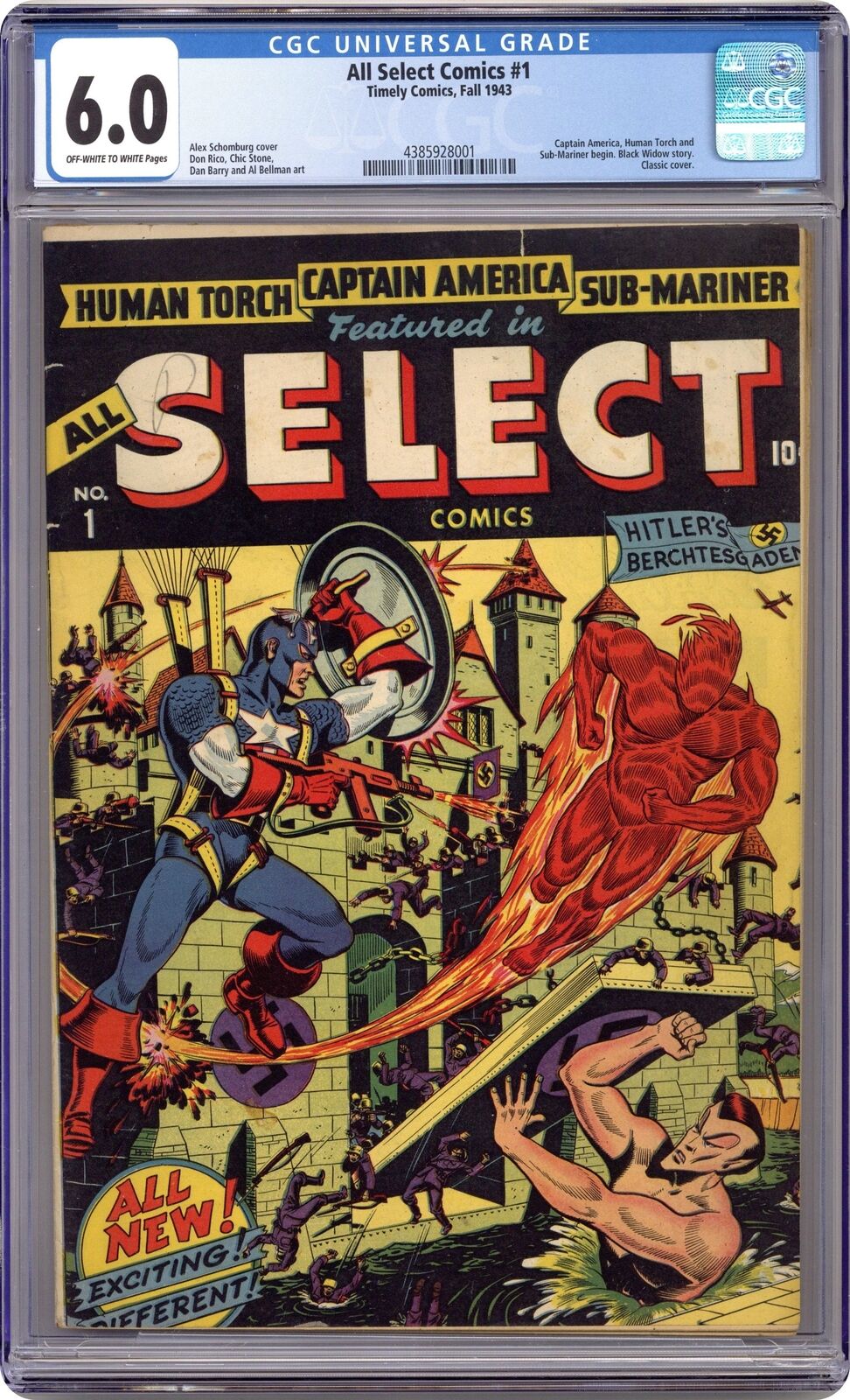All-Select Comics #1 CGC 6.0 1943 4385928001