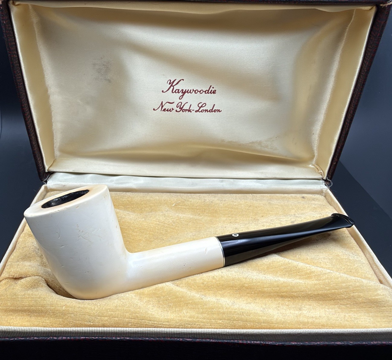 Kaywoodie Meerschaum Cased American Dublin Shape Estate Pipe 1940’s Or 50’s