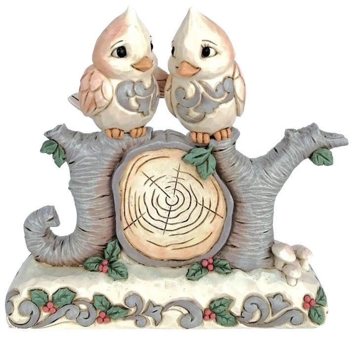 Jim Shore White Woodland Nature\'s Joy Bird Word Figurine 6017180 New in Box Jim Shore White Woodland Nature\'s Joy Bird Word Figurine 6017180 New in Box