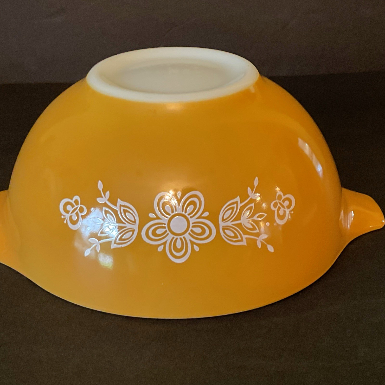 Vintage PYREX 442  Butterfly Gold Cinderella Mixing Nesting Bowl 1.5 Qt
