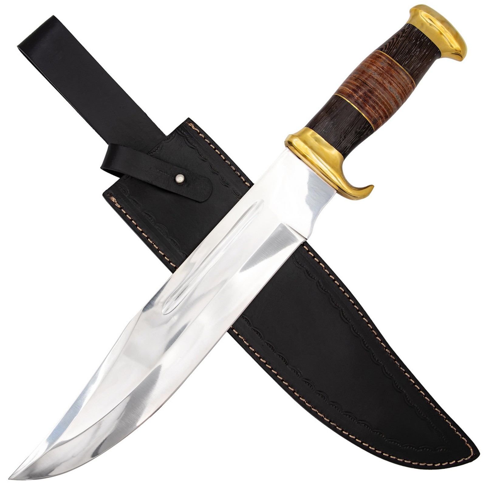 Giant Bowie Knife With Sheath Stainless Steel Outdoor Survival Knife