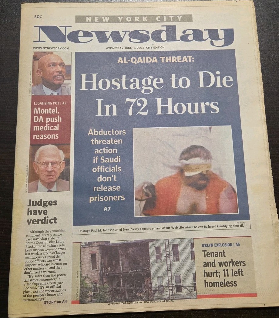 New York Newsday Wednesday June 16, 2004 Al-Qaida Threat Mets Failures
