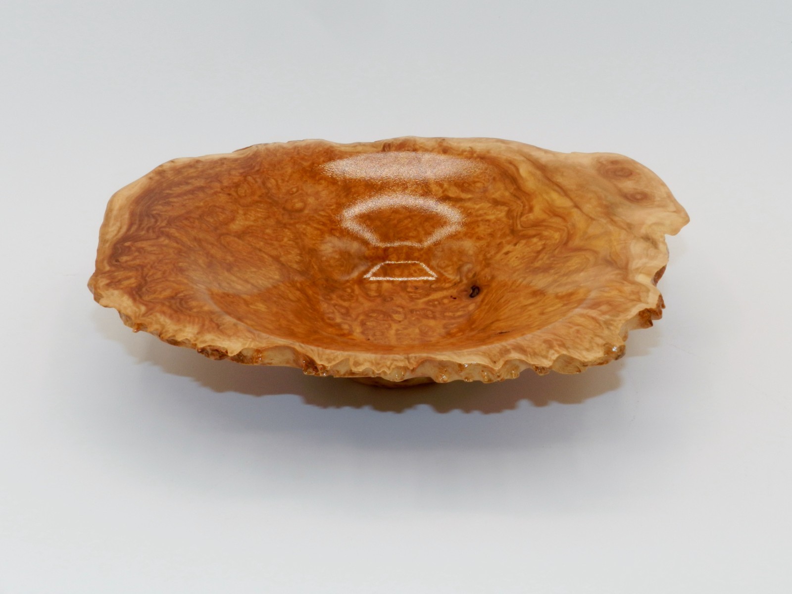 Stunning Handmade Bowl with a Natural Edge. Made from Brown Mallee Burl. #128 Stunning Handmade Bowl with a Natural Edge. Made from Brown Mallee Burl. #128