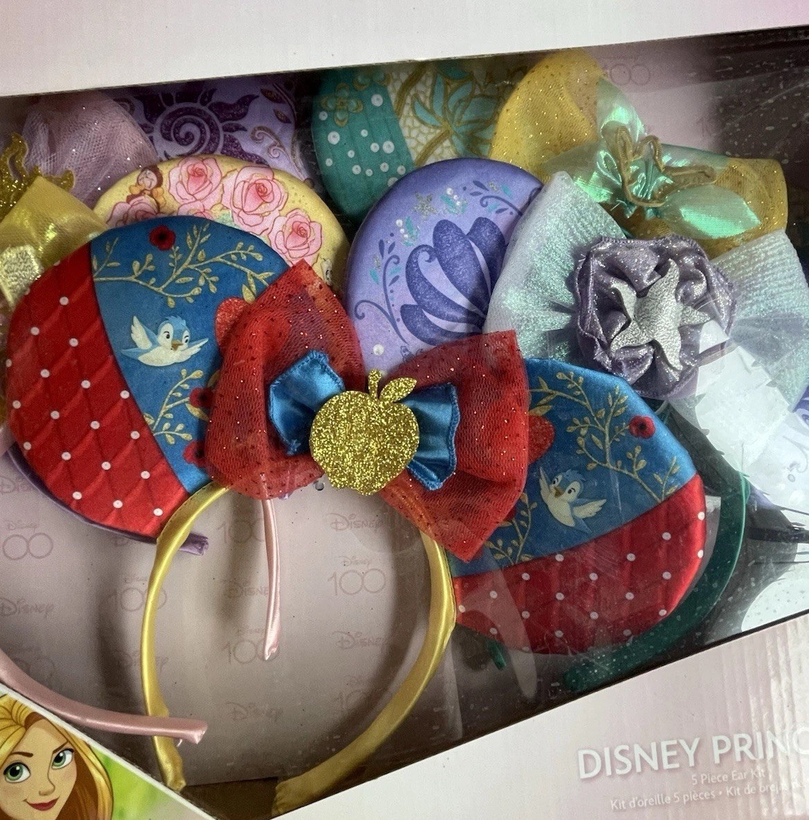 Disney Princess Minnie Mouse 100 Years of Wonder 5 Piece Ear Kit Set NEW