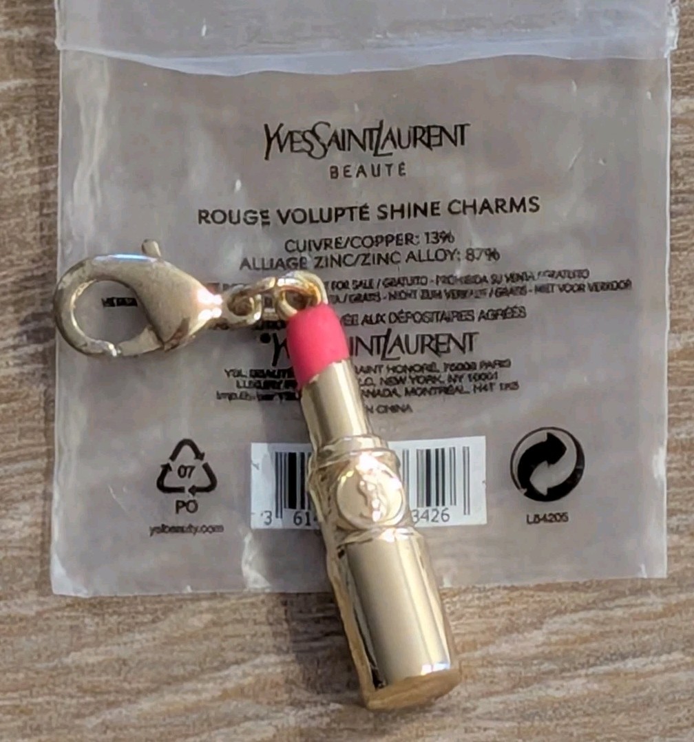 Limited Edition YSL Rouge Volupte Shine Lipstick Charm Collectable 