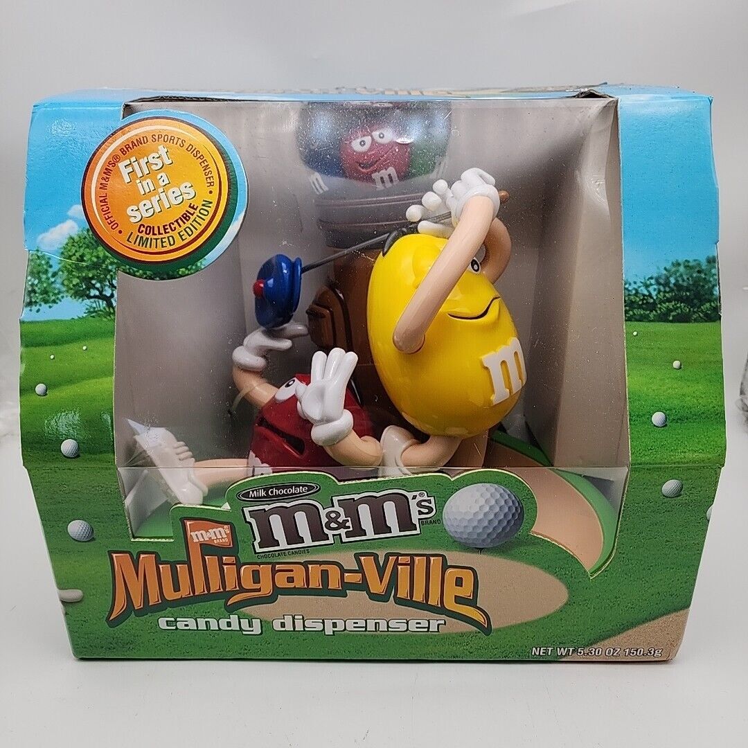M&M\'s Candy Dispenser Golf Mulligan Ville FIRST IN A SERIES Limited Edition New