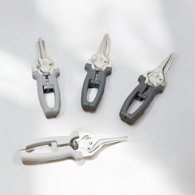 Kuhn Rikon Set of 4 Shears-(Grayscale) With Gift Boxes Scissors Snips