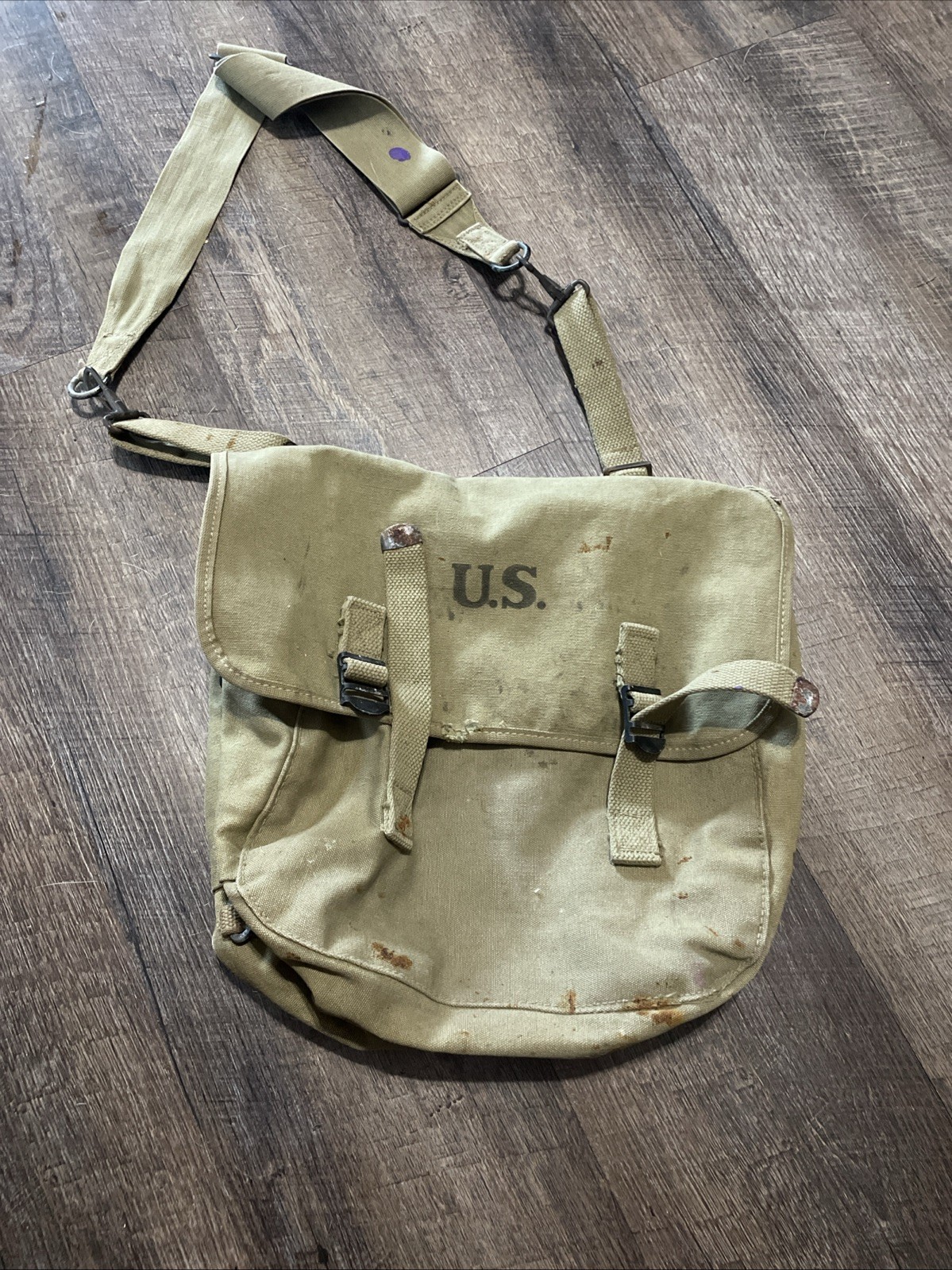 WWII US Army M1936 Musette Bag Dated 1942 Luce MFG Co.