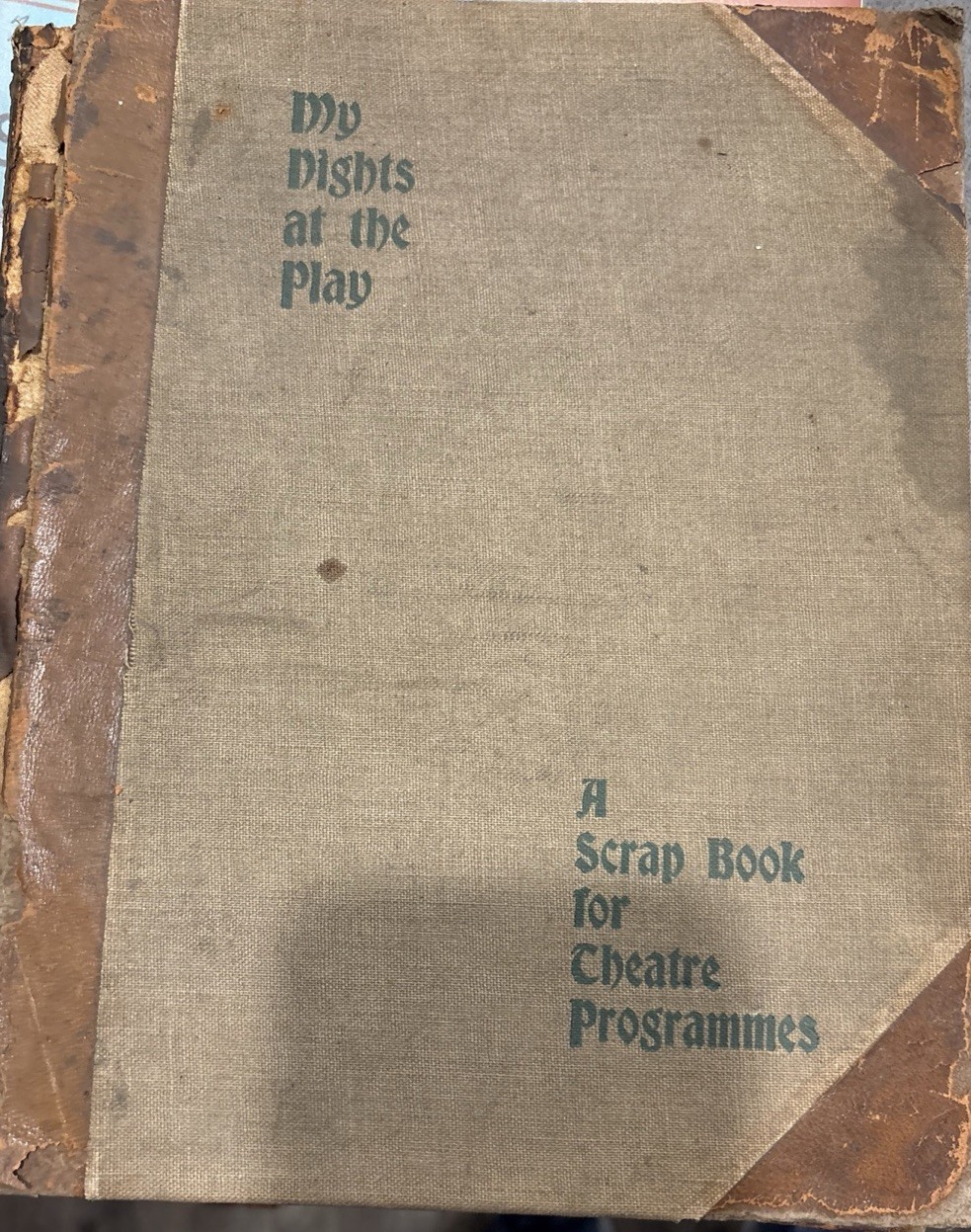 Antique Scrapbook of Theatre Programs 1890's New York City Washington DC 60 Diff
