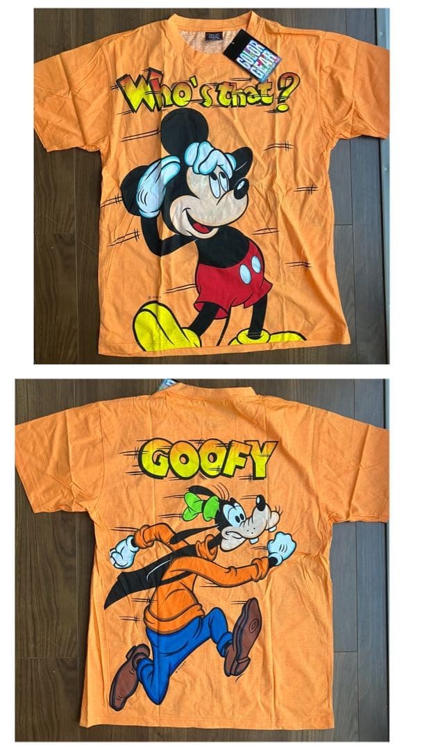 Vintage 90s Disney Mickey Mouse & Goofy Graphic TShirt L