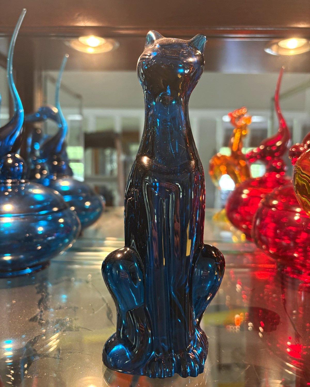 MCM Viking Glass Epic Cat Blueunique Blue