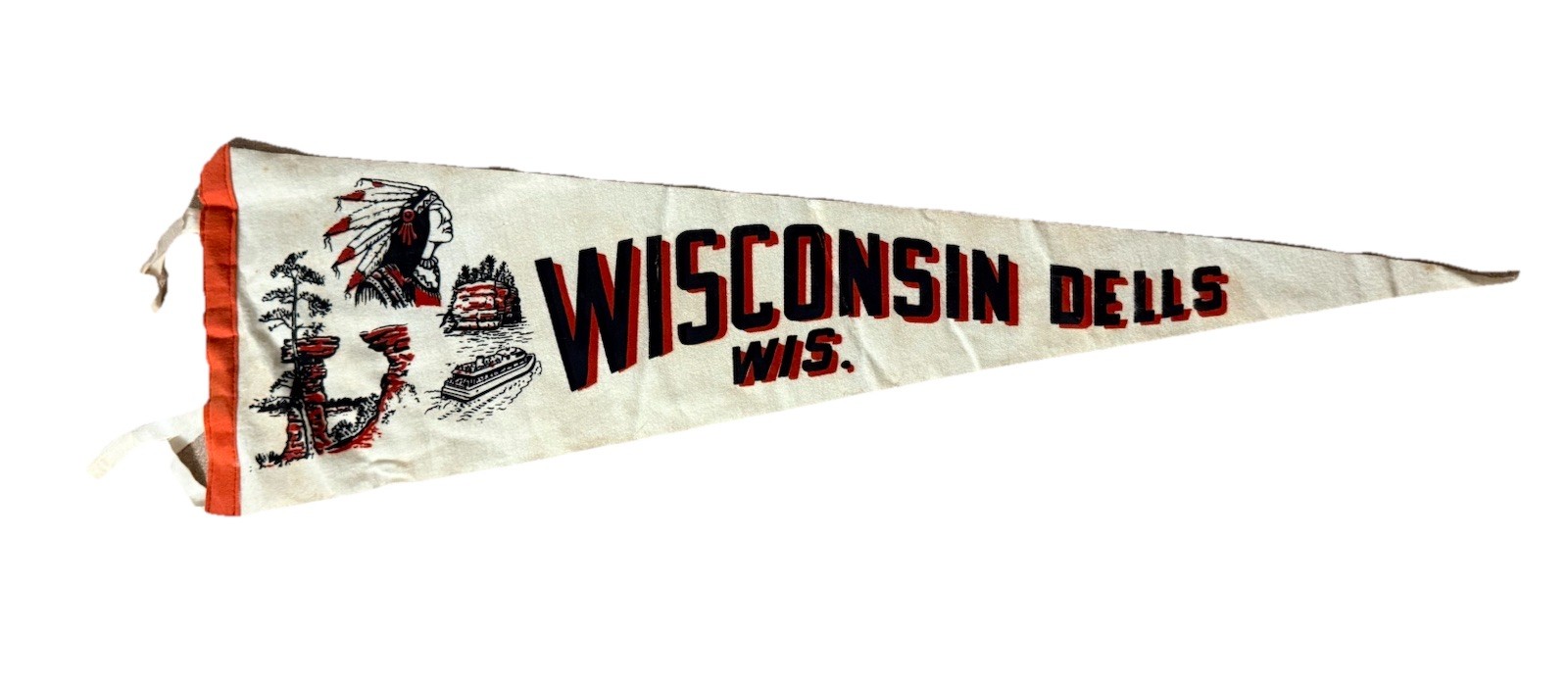 VTG Wisconsin Dells Souvenir Pennant 27