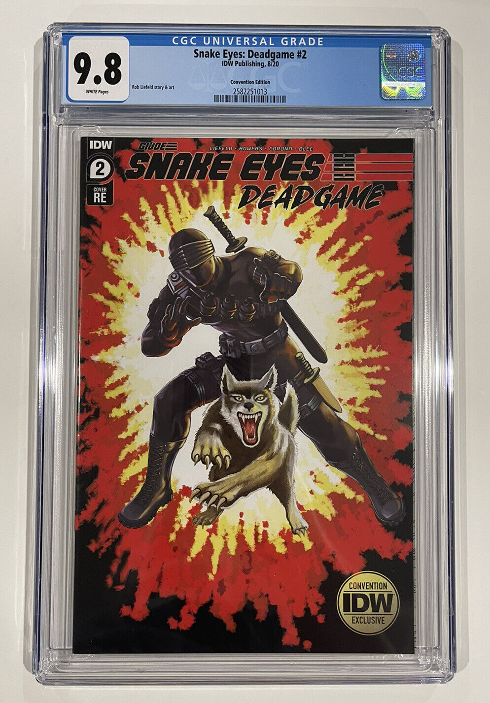 SNAKE EYES:DEAD GAME #2 CGC 9.8 NEW YORK COMIC CON 2020 VARIANT NYCC