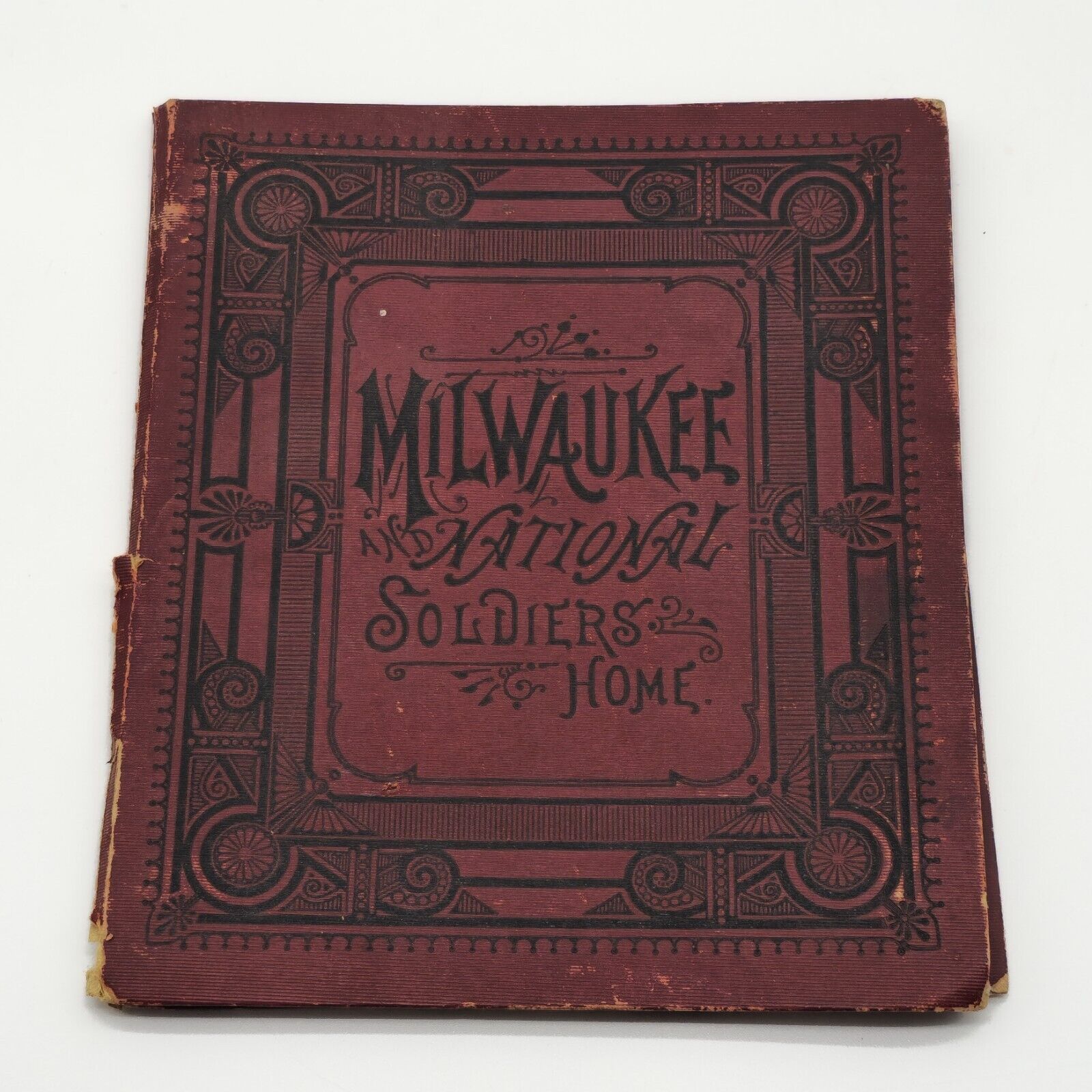 1889 Milwaukee and National Soldiers Home Fold Out Photo View Book