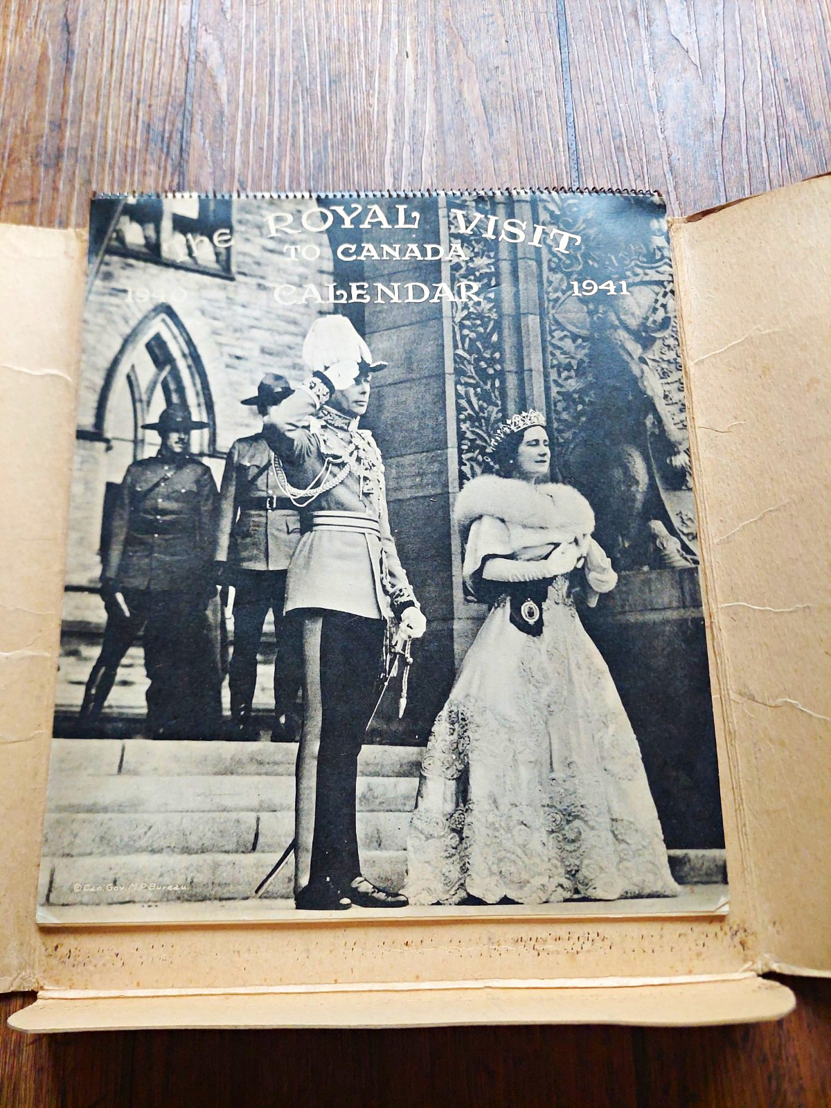 Royal Visit to Canada 1941 13 Leaf Calendar King George VI Queen Elizabeth