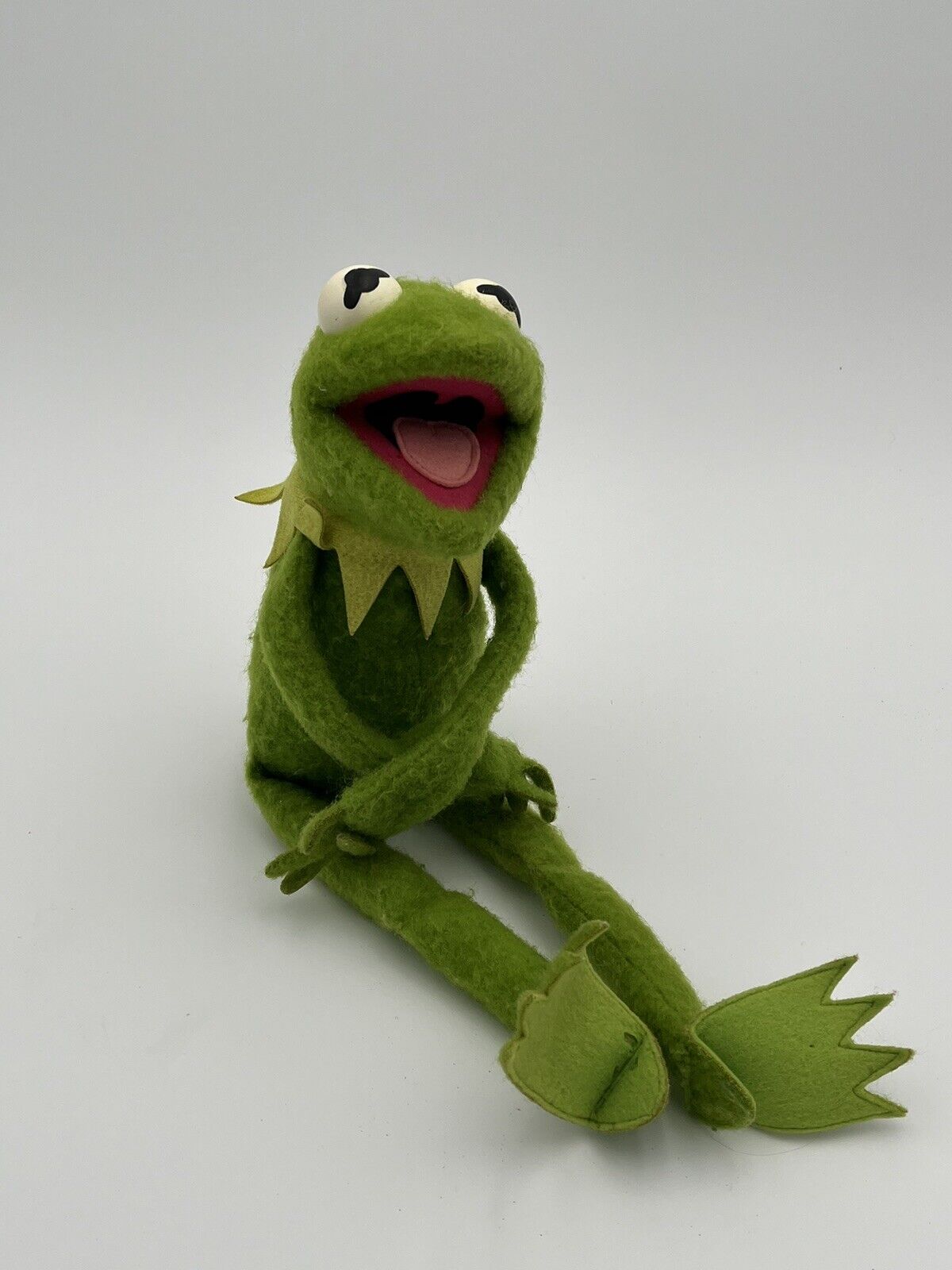 Vintage KERMIT THEE FROG HERE #850 Jim Henson Muppet Plush Toy Fisher Price 1976
