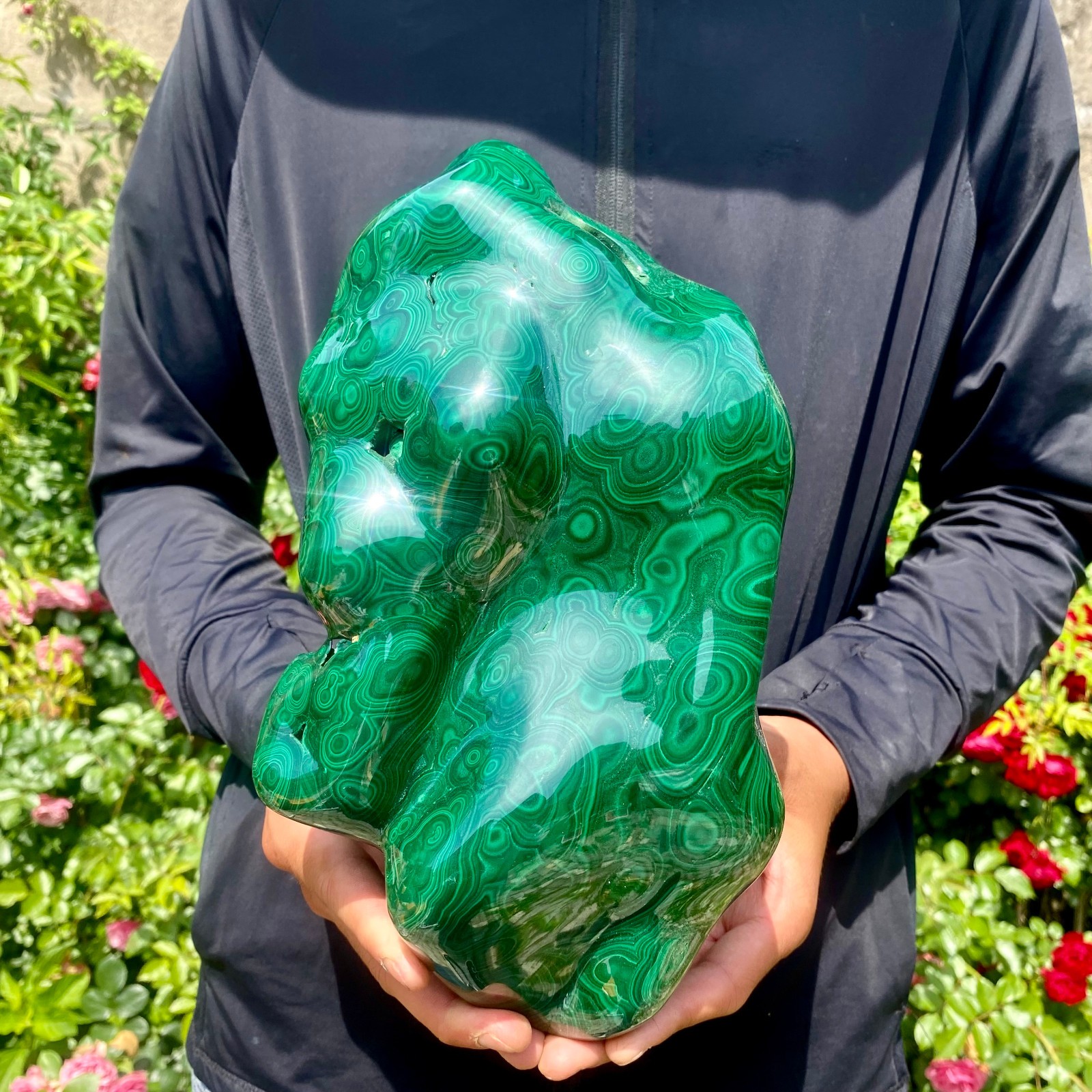 9.4LB Natural luster peacock rock cluster rough mineral sample