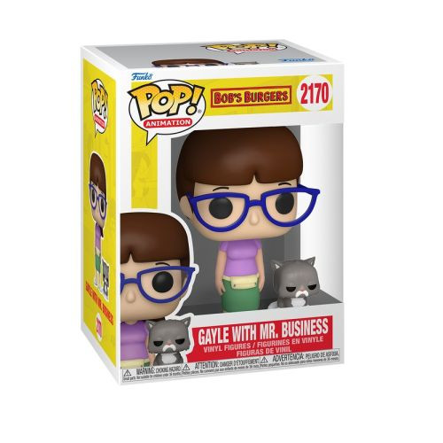 Funko Pop Bob's Burgers S3: Gayle w/ Mr. Business Figure w/ Protector IN HAND Funko Pop Bob's Burgers S3: Gayle w/ Mr. Business Figure w/ Protector IN HAND