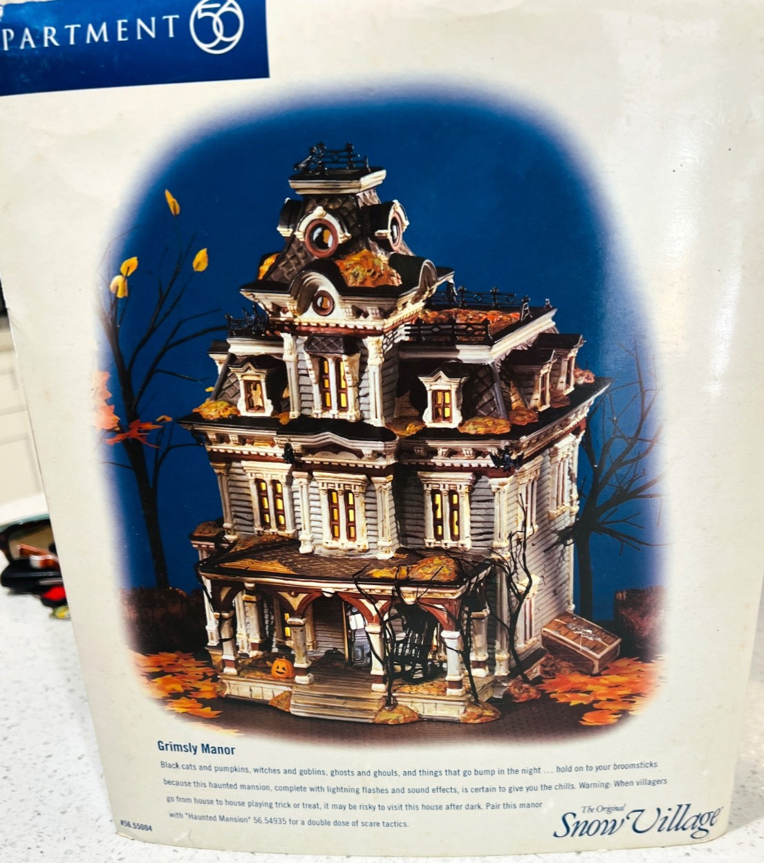 Department 56 Grimsly Manor Halloween Snow Village 56.55004, No Lights or Sound Department 56 Grimsly Manor Halloween Snow Village 56.55004, No Lights or Sound