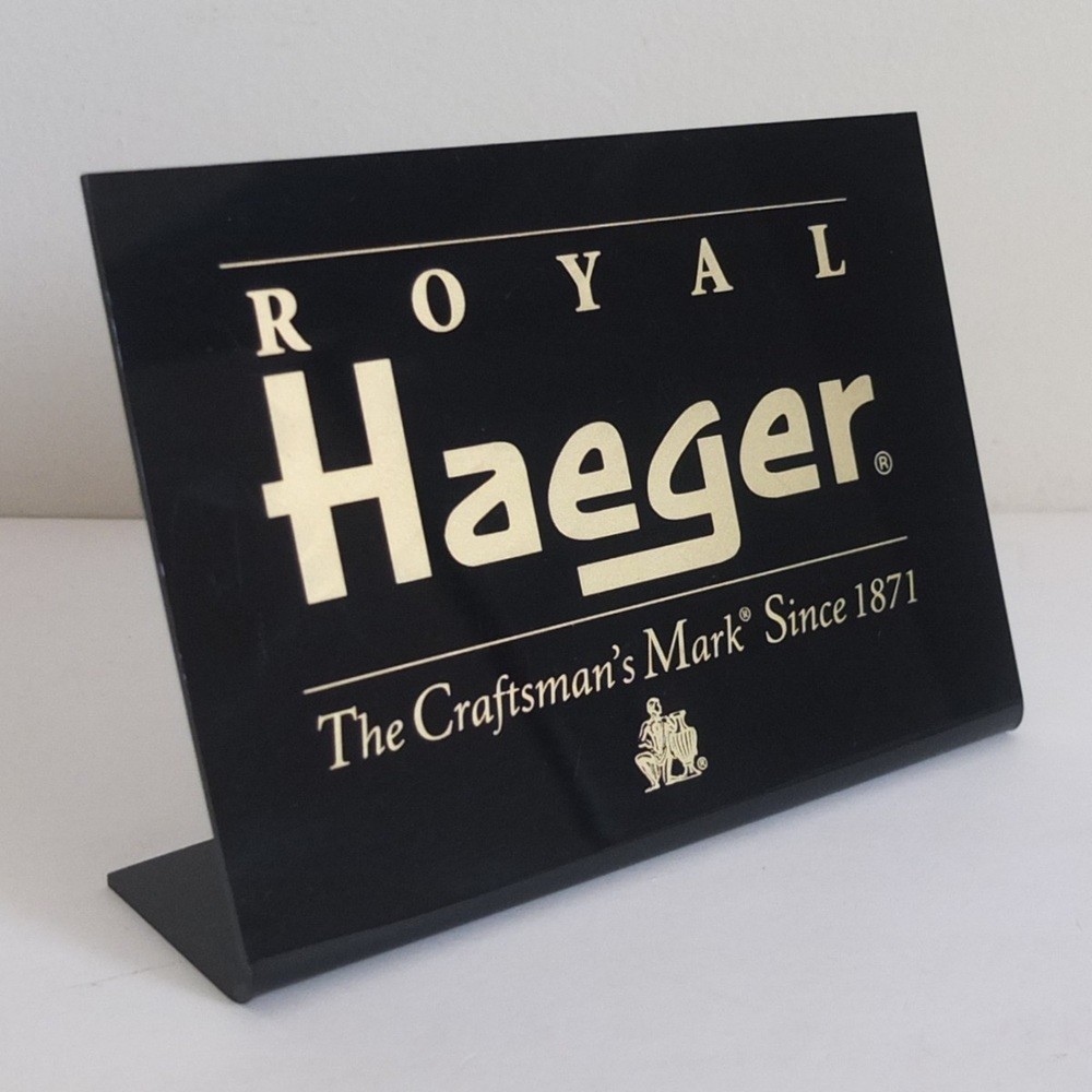 rare vintage ROYAL Haeger retail display advertising store sign, c.1980—superb