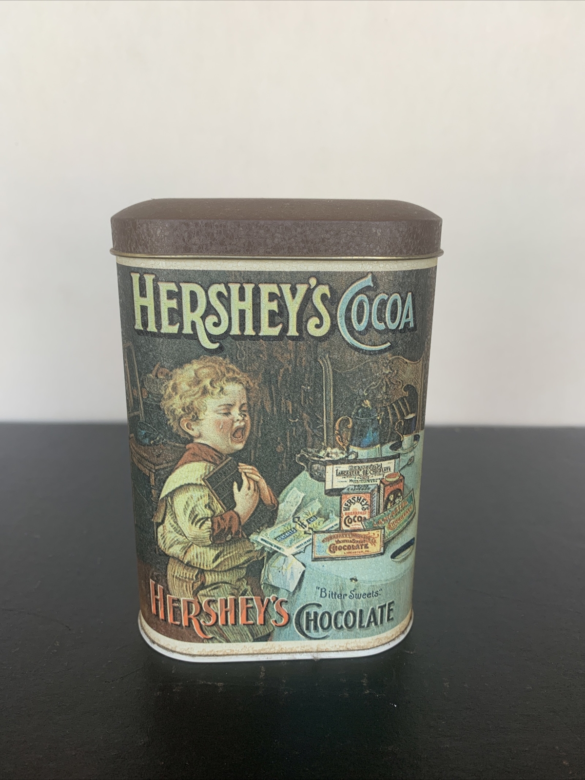 Hershey\'s  Cocoa Tin Can Vintage 1984 Made In England