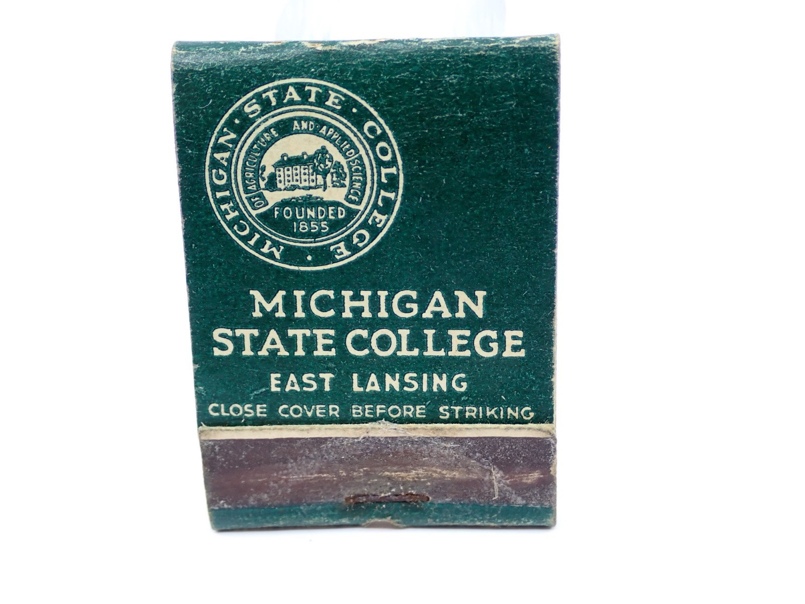 Vintage Michigan State College Matchbook East Lansing missing 13 matches