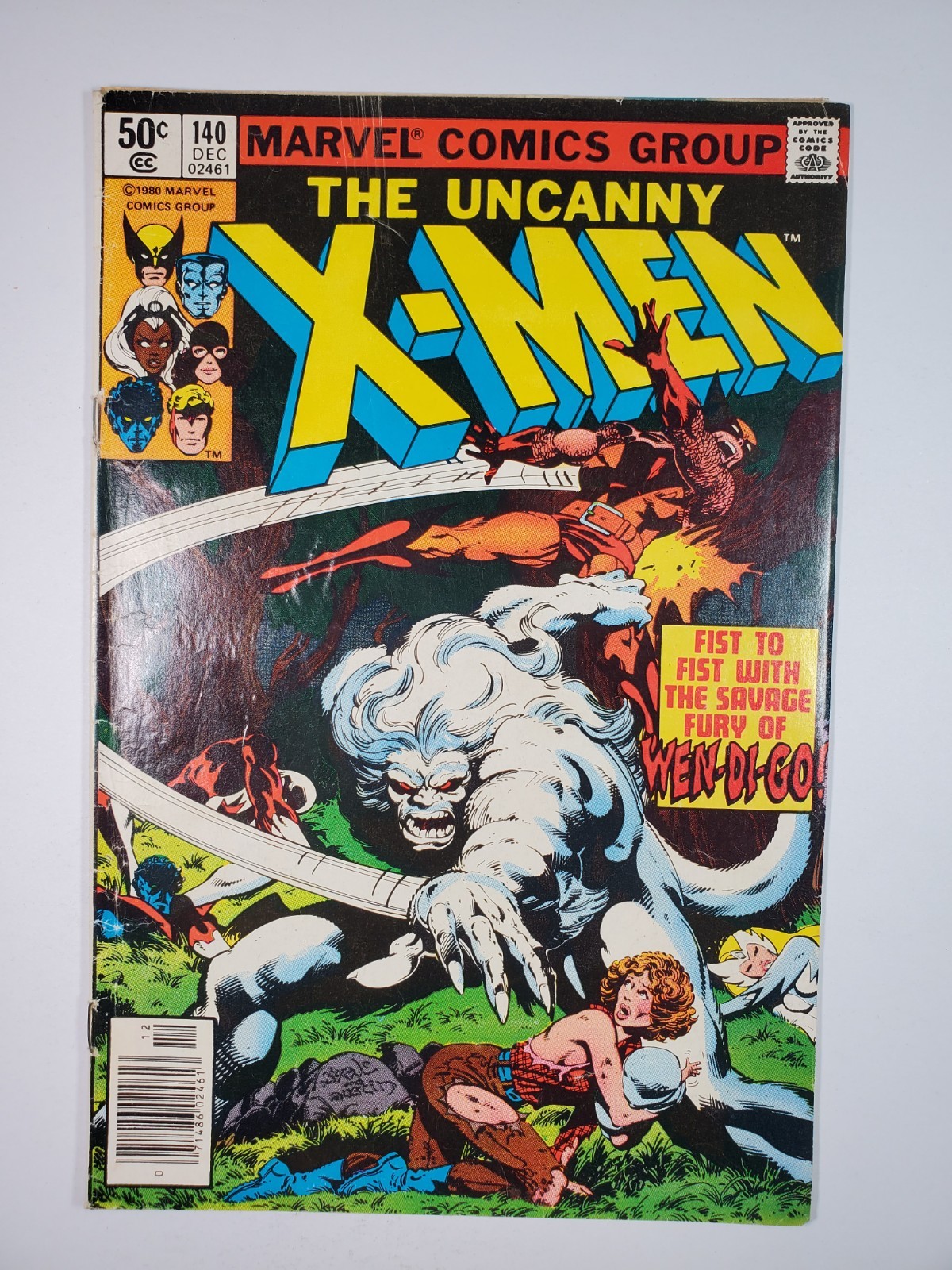 Uncanny X-Men #140 Newsstand VG/FN 1980 Key Issue Wendigo Alpha Flight Disbands