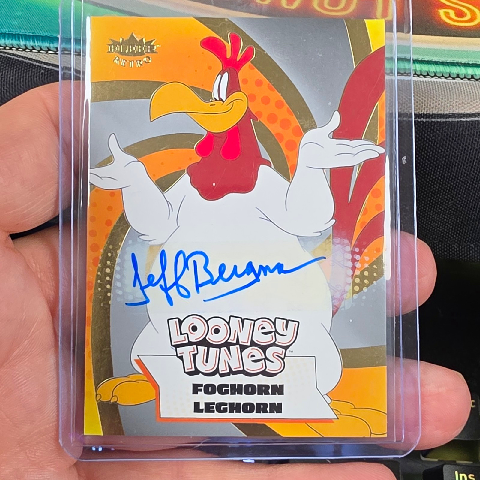 Fleer 2024 Fleer Retro Looney Tunes Foghorn Leghorn #18 Auto Jeff Bergman
