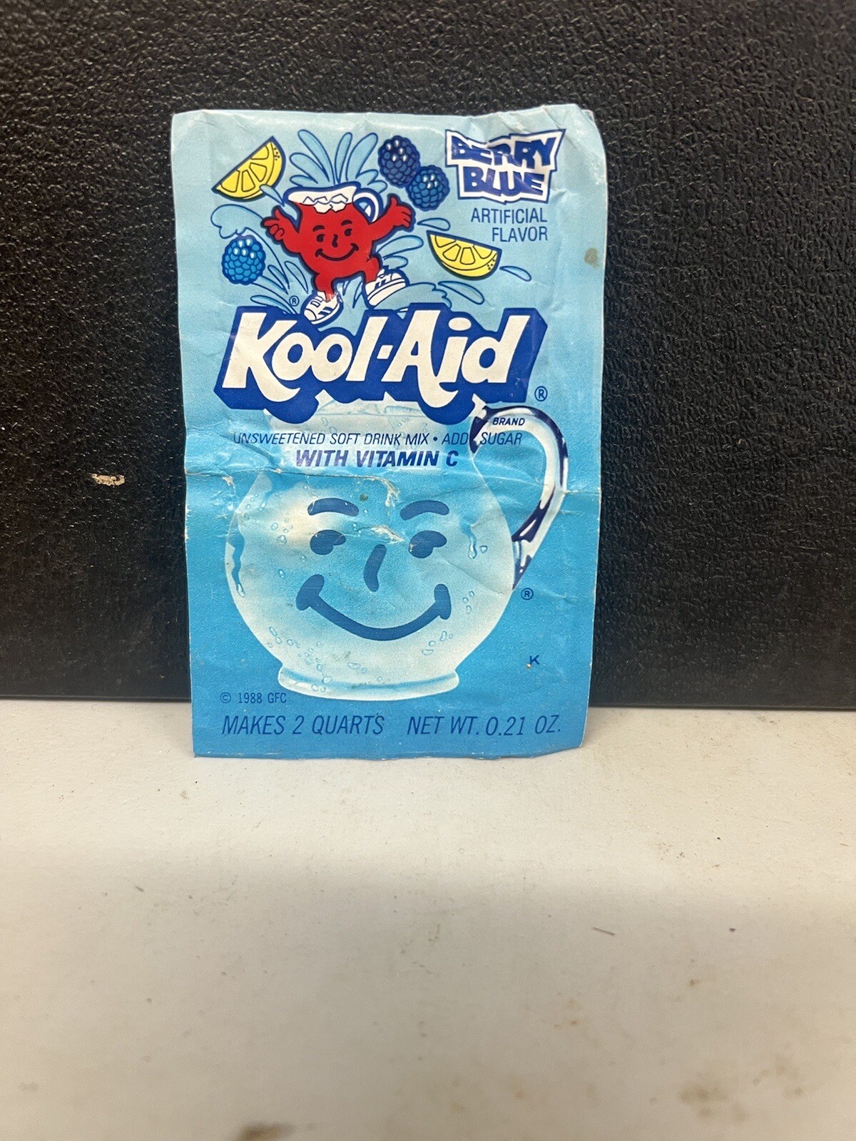 Kool-Aid Berry Blue Flavor Packet 1988 RARE Vintage