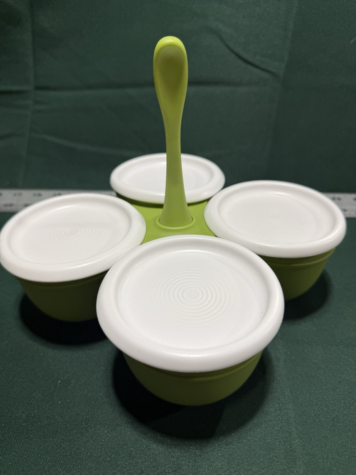 Tupperware Essentials - Blossom Condiment Dip Server Caddy - Ships Free - Clean