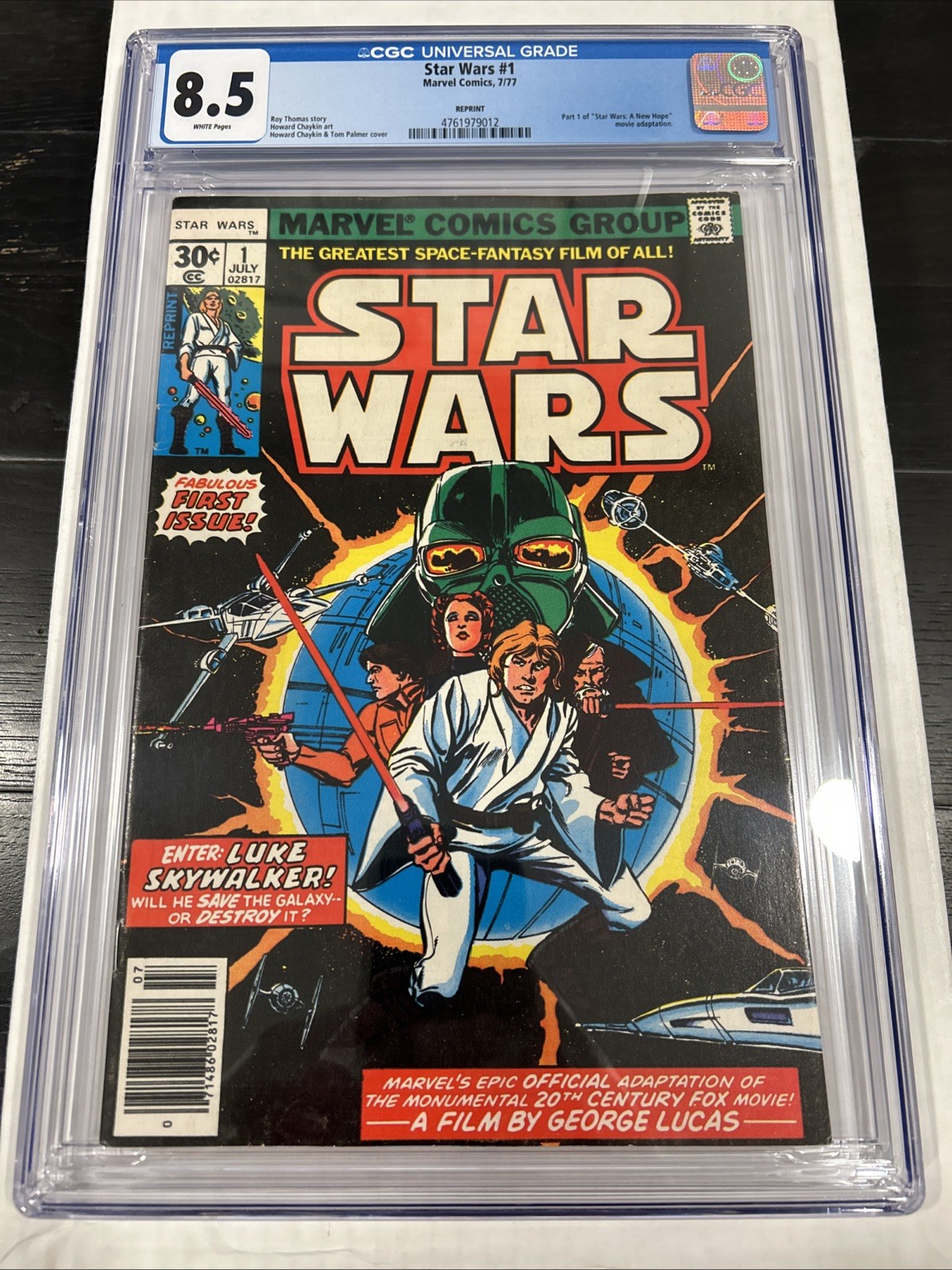 Star Wars #1 - CGC 8.5 - WP - Key Issue - Newsstand Edition - 2d Print (1977) Star Wars #1 - CGC 8.5 - WP - Key Issue - Newsstand Edition - 2d Print (1977)