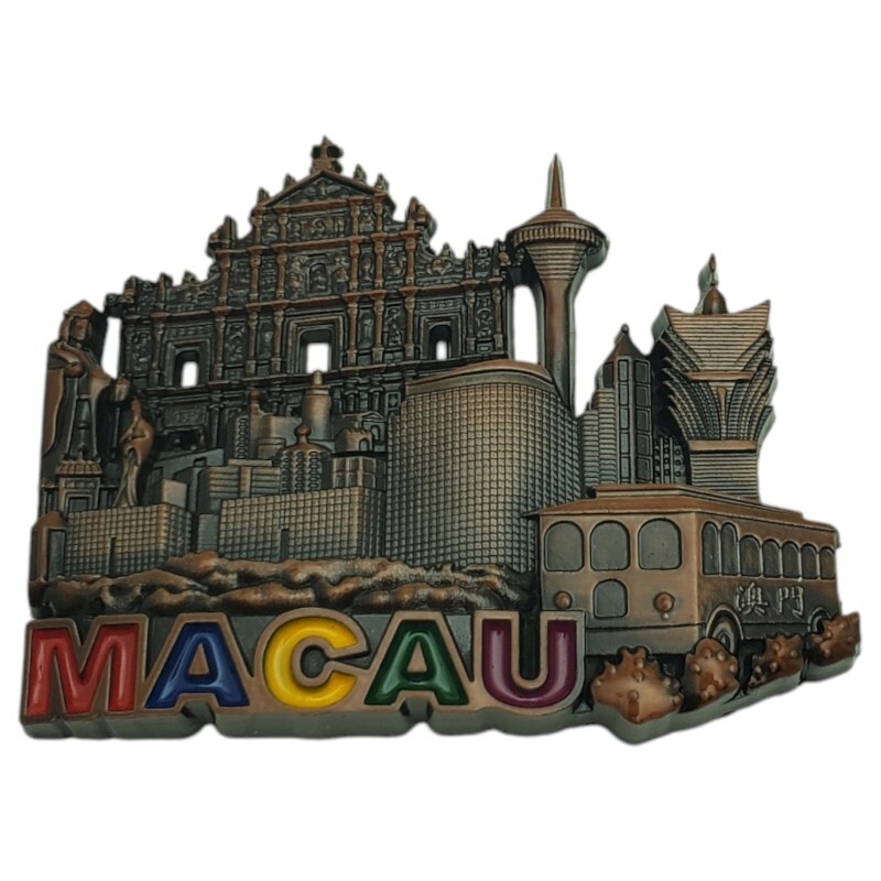 Macau Tower Ruins of St. Paul's Fridge Magnet Souvenir Travel Tourist Gift China