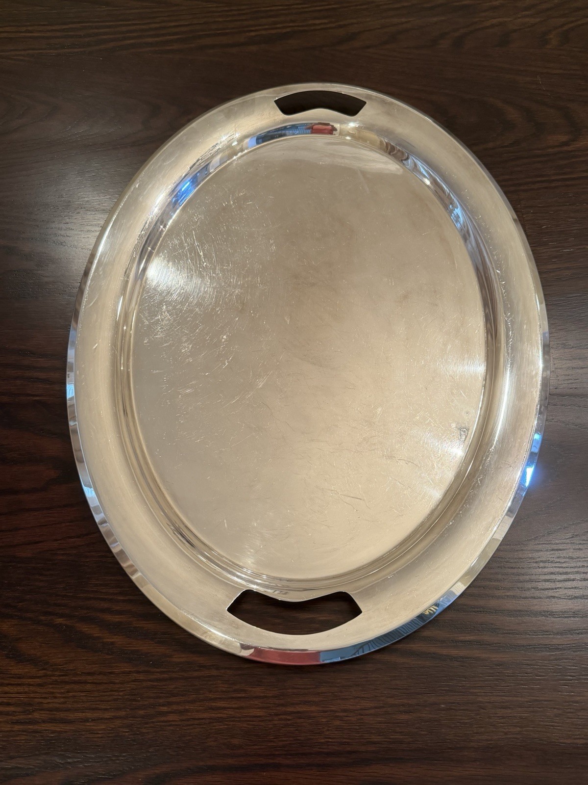 Gorham YC 857 Silverplate Large Oval Waiter Serving Tray, 22\