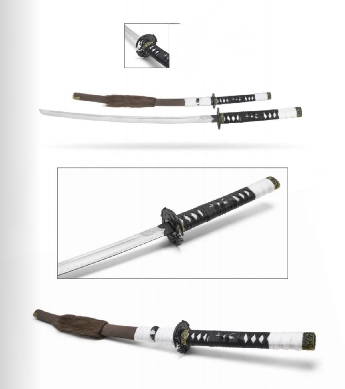 Atsu’s Wold Blade Ghost Of Yotei Katana Sword & Sheath 38”(40.75”)Black Metal