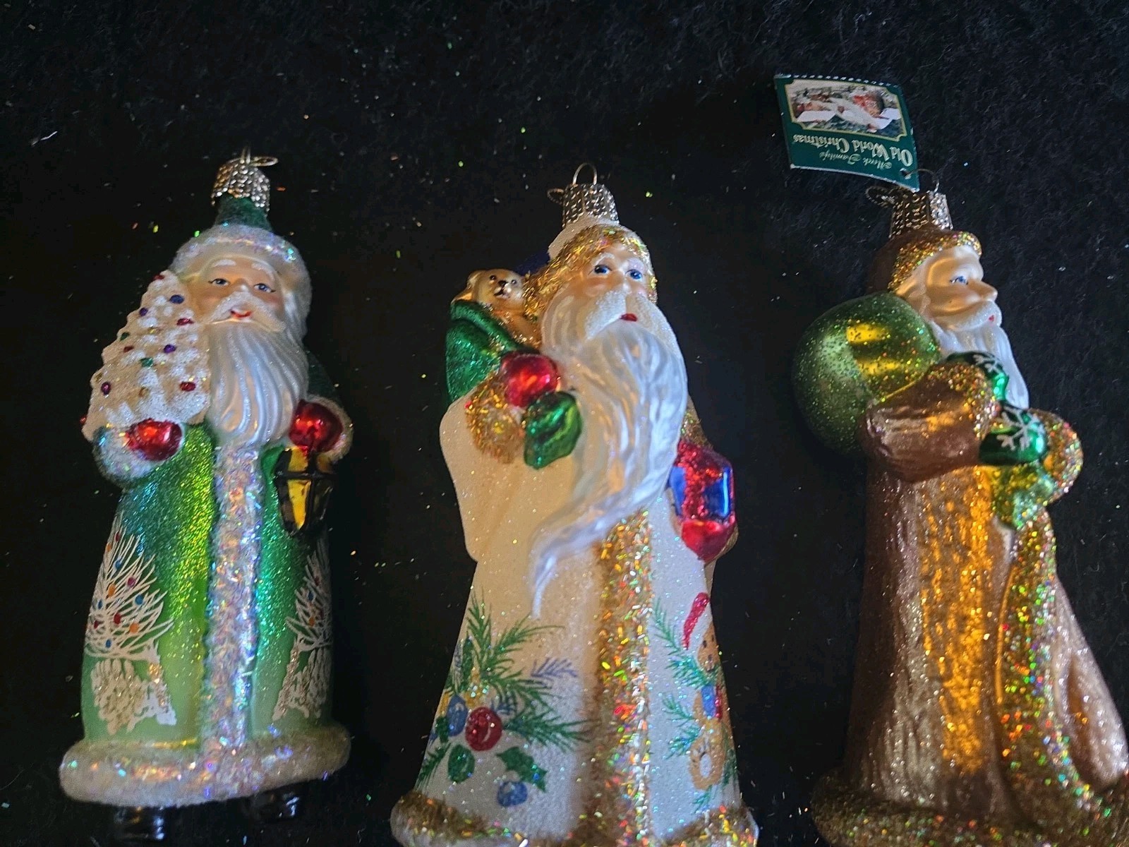 Old World Christmas Blown Glass SANTA Ornament 6