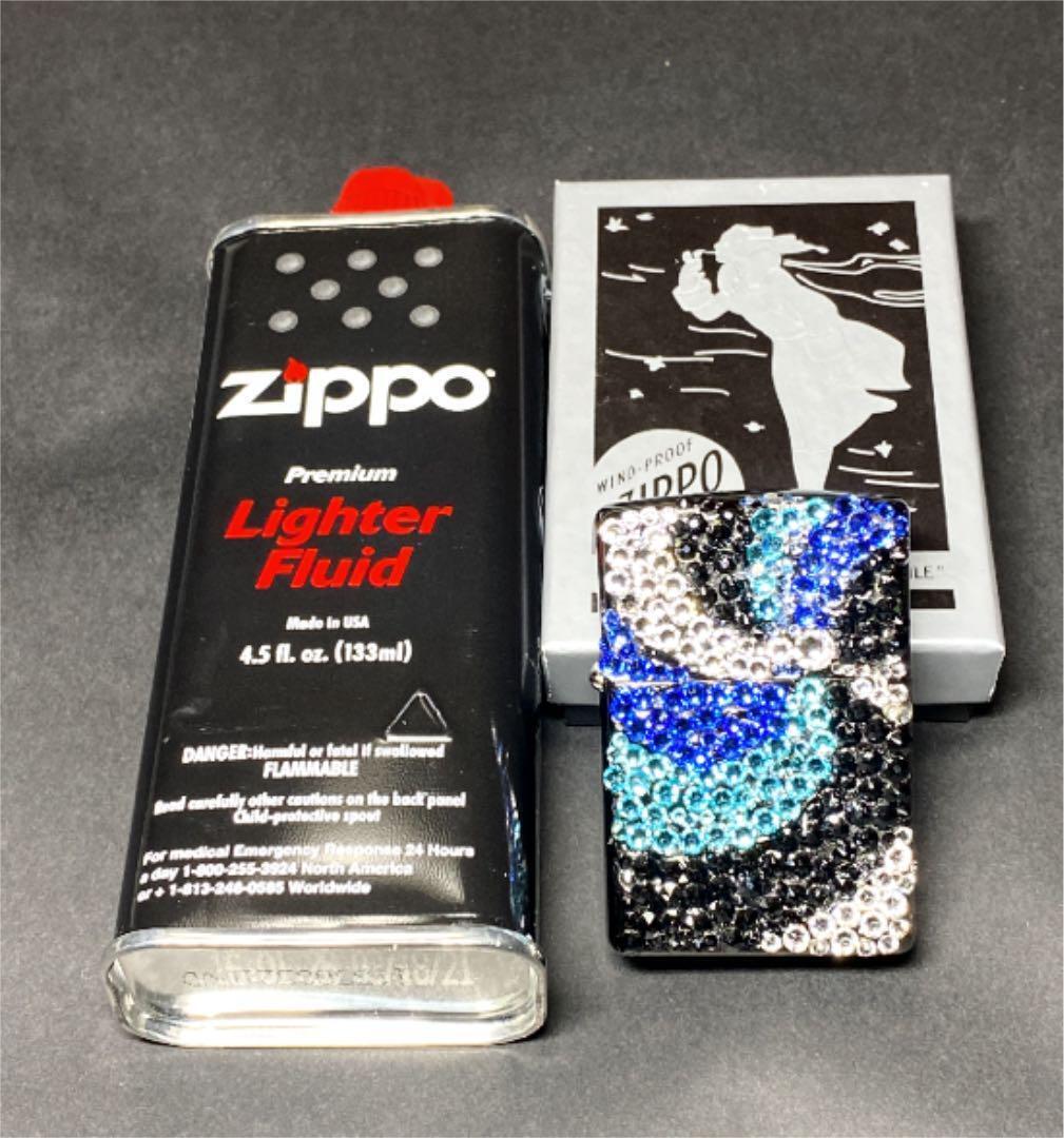 Final price reduction [one-of-a-kind] Zippo lighter remake with Swarovski
