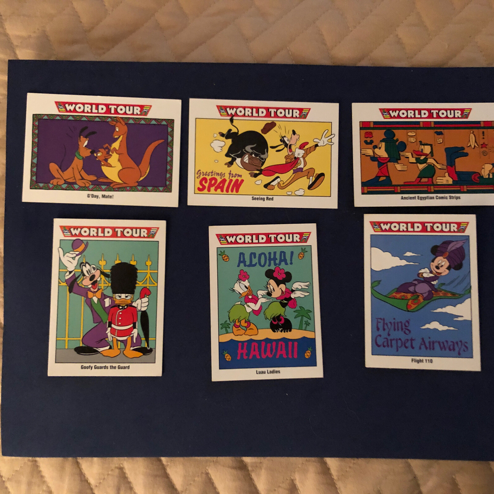 1990s Disney Skybox Trading Card Lot of 6 Cards Set 1. 1990s Disney Skybox Trading Card Lot of 6 Cards Set 1.