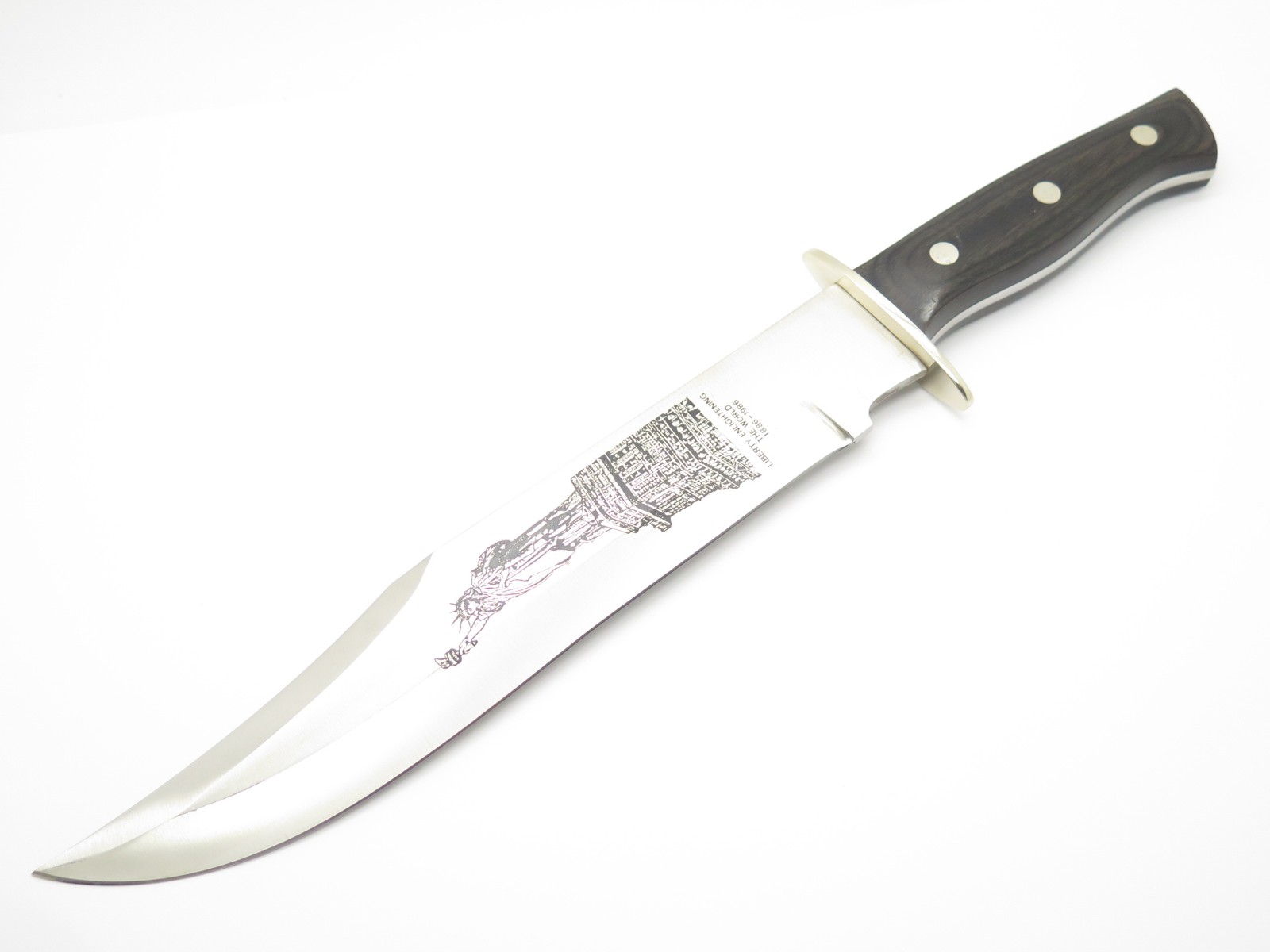 Vtg 1986 Parker Statue of Liberty Tak Fukuta Seki Japan Bowie Fixed Blade Knife